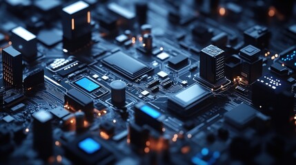 Circuit Board Cityscape