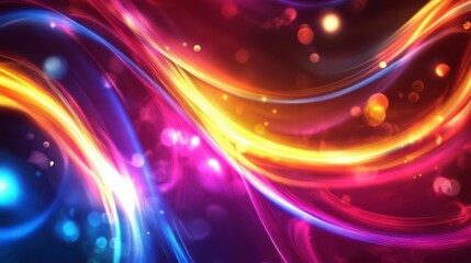 Fototapeta premium Abstract neon light background