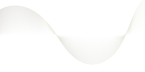 Fototapeta premium Abstract wavy lines Isolated background design. Wave modern stream transparent background. 