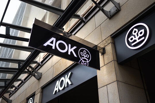 cologne, North Rhine Westphalia., germany - 23 11 2024: an aok insurance branch