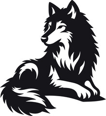 Obraz premium wolf vector illustration