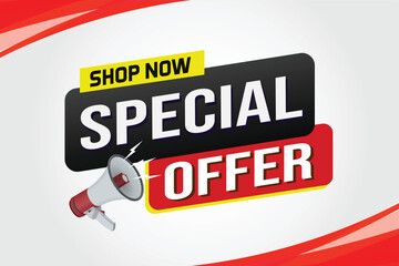 Special offer final sale tag. Banner design template for marketing. Special offer promotion or retail. background banner modern graphic design for store shop, online store, website, landing page

