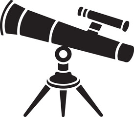  Telescope Silhouette Vector Illustration 