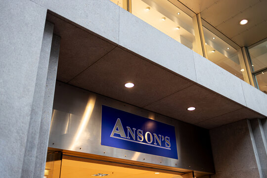 cologne, North Rhine Westphalia., germany - 23 11 2024: a ansons store sign