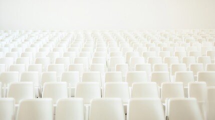Empty stadium seats, a silent testament to the absence of fans, symbolizing the void left by the lack of human connection and shared experiences in the face of challenges.