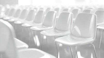 Empty stadium seats, a silent testament to the absence of fans, symbolizing the void left by the lack of human connection and shared experiences in the face of challenges.
