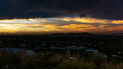 A Stunning Sunset Over Beautiful Hills and Charming Towns That Captivates The Soul