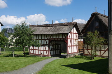 Torhaus im Freilichtmuseum Hessenpark im Taunus