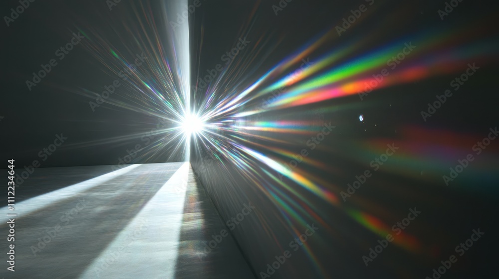 Canvas Prints detailed representation of light diffraction effects