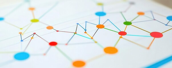 Backlink analysis chart with blank area for metrics, backlink template, network effect