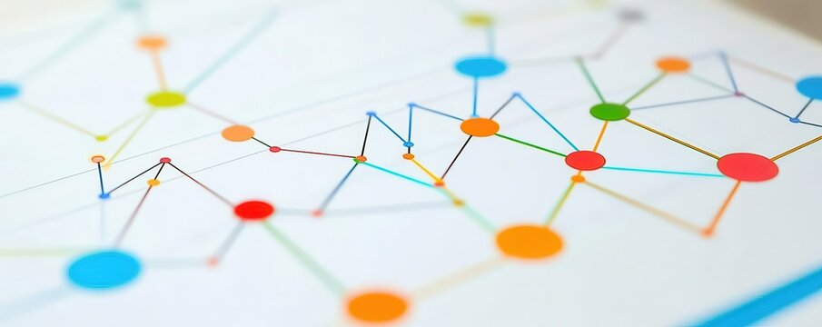 Backlink analysis chart with blank area for metrics, backlink template, network effect