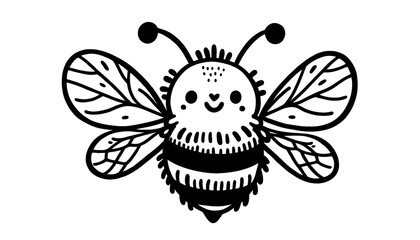 Adorable Cartoon Bee Illustration