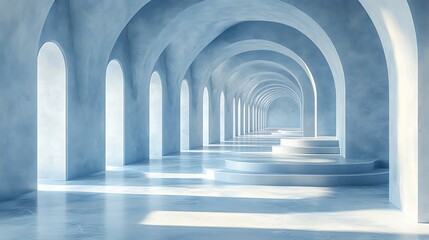 Serene archway scene