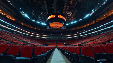 Empty stadium seats, a silent testament to the absence of fans, symbolizing the void left by the lack of human connection and shared experiences in the face of challenges