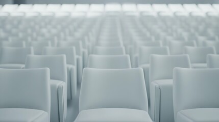 Empty stadium seats, a silent testament to the absence of fans, symbolizing the void left by the lack of human connection and shared experiences in the face of challenges.