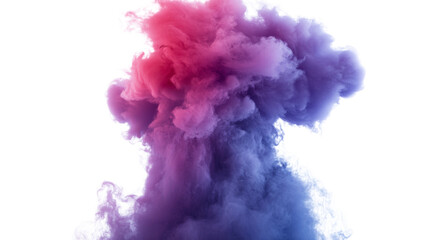 Fototapeta premium Colorful smoke dust transparent background