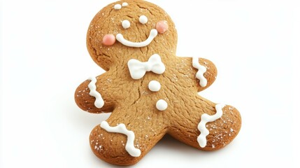 ingerbread man isolated on white background