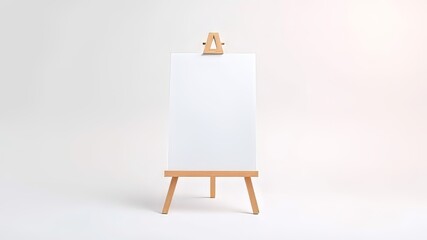 Blank Paper Easel Mockup - Professional Presentation Display