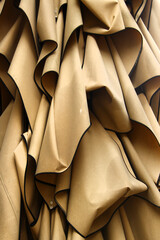 Obraz premium Abstract elegance in folded fabric, layers of texture and industrial design