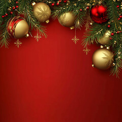Feliz Navidad y próspero año nuevo fondo con espacio de copia 