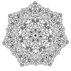 ornamental round lace ornament