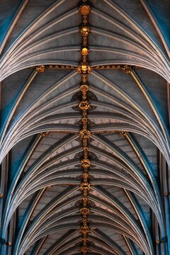 Ceiling of Westminster Abbey in London