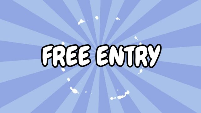 Free entry stunning animation playful template video card for event invitations and promotions