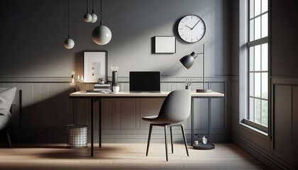Modern Minimalist Home Office Design
