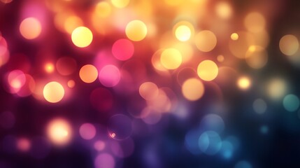 Abstract Colorful Bokeh Lights Background Image