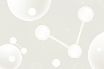 Hyaluronic acid and Niacinamide hair and skin solutions ad, white collagen serum drop with cosmetic advertising background ready to use, illustration vector.