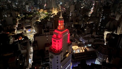 Altino Arantes Building At Sao Paulo In Brazil. Highrise Buildings Landscape. Downtown Cityscape....