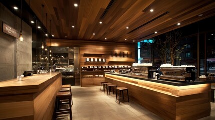 Modern Interior Design Coffee Shop Space