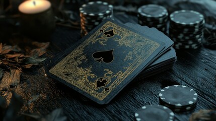 Mockup of customizable playing cards