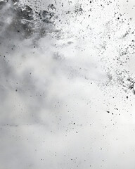 Obraz premium Abstract image depicting a cloud of dust and particles against a light background.