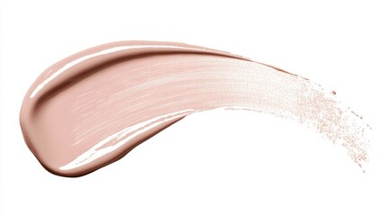Fototapeta premium Liquid Foundation Cream, Makeup Cosmetic Swatch Smear Texture, Isolated On White Background