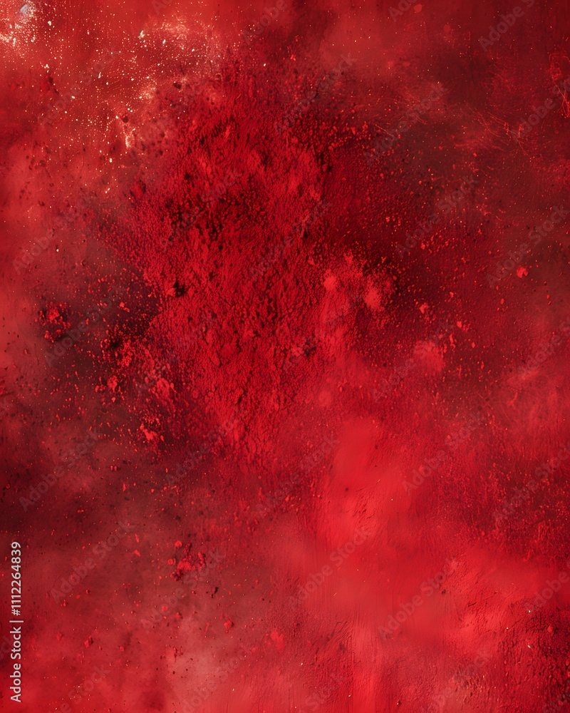 Aufkleber abstract red texture with a blend of hues and particles, evoking a sense of depth and emotion.