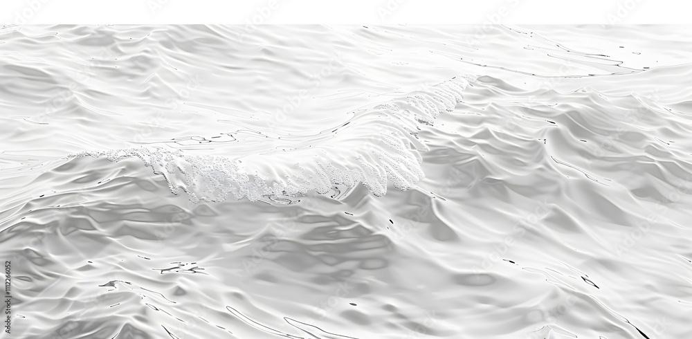 Aufkleber abstract representation of ocean waves in a monochromatic style.