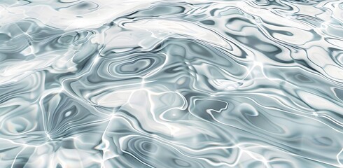 Abstract water surface with fluid patterns and reflections.