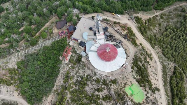 Cerro Otto, Bariloche, Patagonia Argentina aerial footage