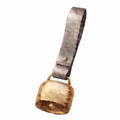 デジタル水彩画＿熊よけの鈴