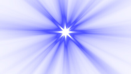 Shining bright blue spot light