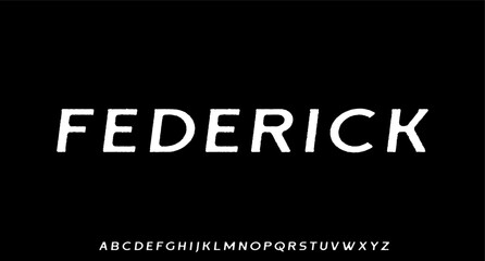 federick. unique grunge texture outdoor font	
