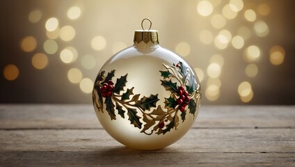 silver christmas ball