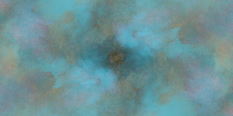 Watercolor textures on white paper background with colorful winter blue ink, Abstract organic design in chaotic stylish, Abstract washes and brush strokes on the white paper background.