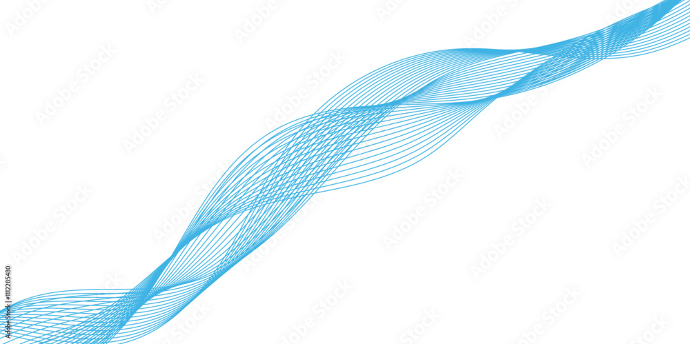 Aufkleber abstract vector line wave graphics on white background. digital frequency track equalizer. stylized 