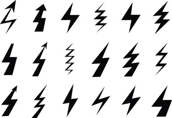 pattern with lightning set of thunder storm electricity 