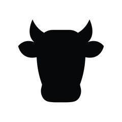 cow icon vector ox icon farmer sign