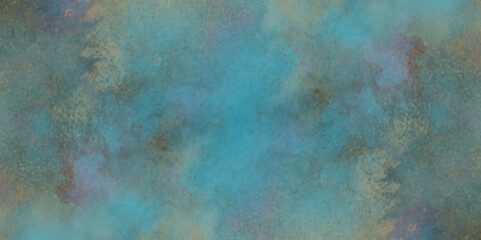 Watercolor textures on white paper background with colorful winter blue ink, Abstract organic design in chaotic stylish, Abstract washes and brush strokes on the white paper background.