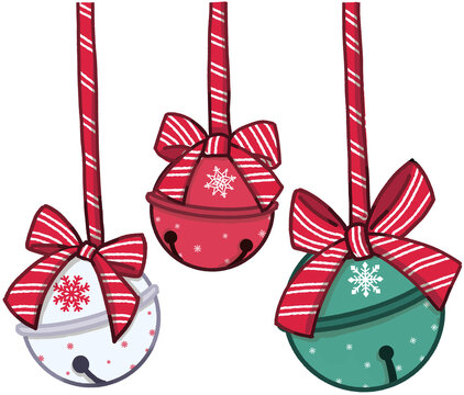 Decoration Merry Christmas cartoon elements.