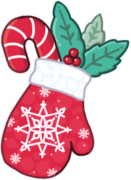 Decoration Merry Christmas cartoon elements.